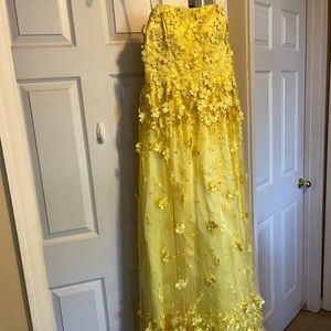 Yellow A-Line Ballgown